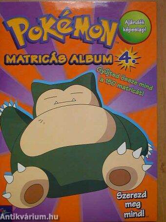 Pokémon matricás album 4.