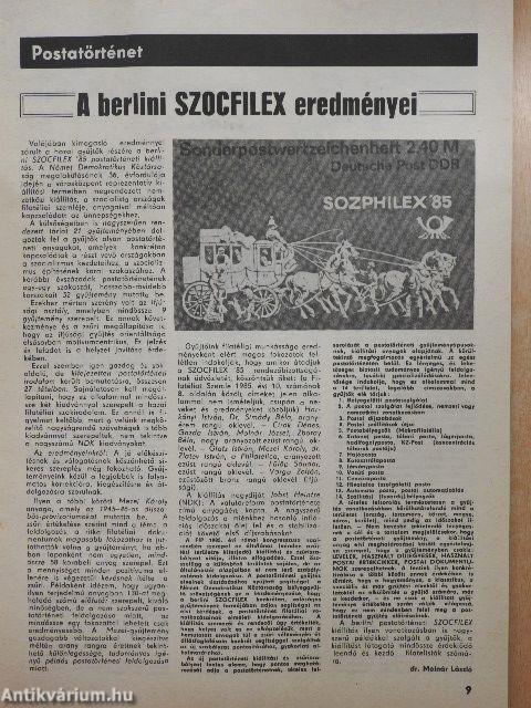 Filatéliai Szemle 1986. január-december