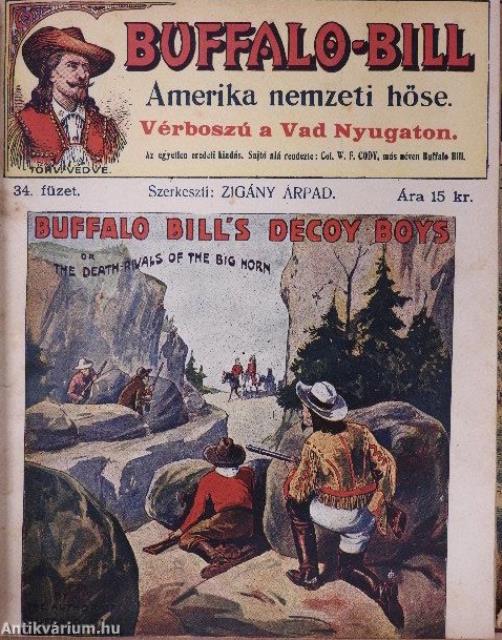 Nobody rejtélyes bűnesetei/Buffalo-Bill/Magyar Nick Carterek/Szemelvények egy világ-detektiv titkos aktáiból/Nick Carter vegyes gyűjteménye (15 db)