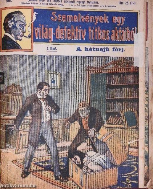 Nobody rejtélyes bűnesetei/Buffalo-Bill/Magyar Nick Carterek/Szemelvények egy világ-detektiv titkos aktáiból/Nick Carter vegyes gyűjteménye (15 db)