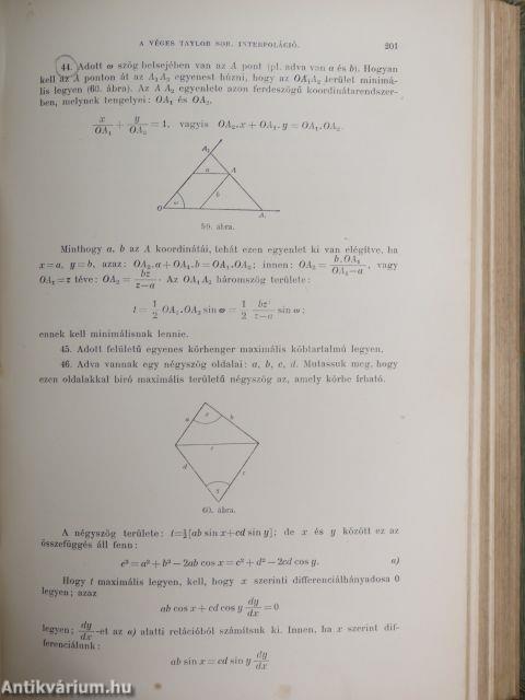 Differenciál- és integrálszámítás I.