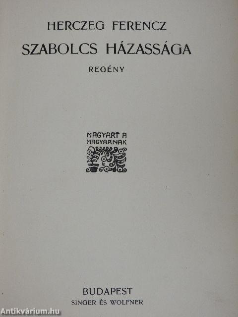 Szabolcs házassága