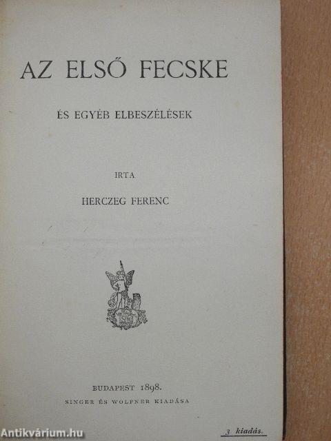 Az első fecske