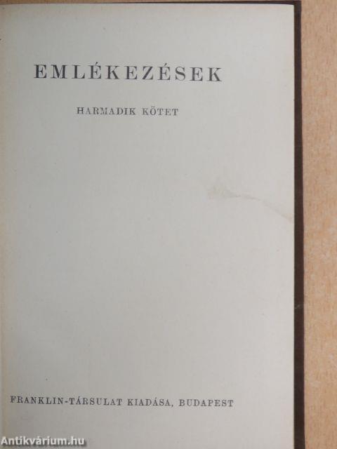 Emlékezések III. (töredék)