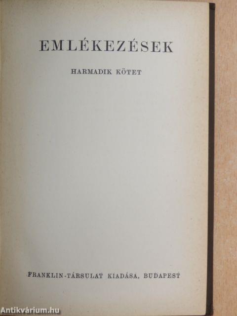 Emlékezések III. (töredék)