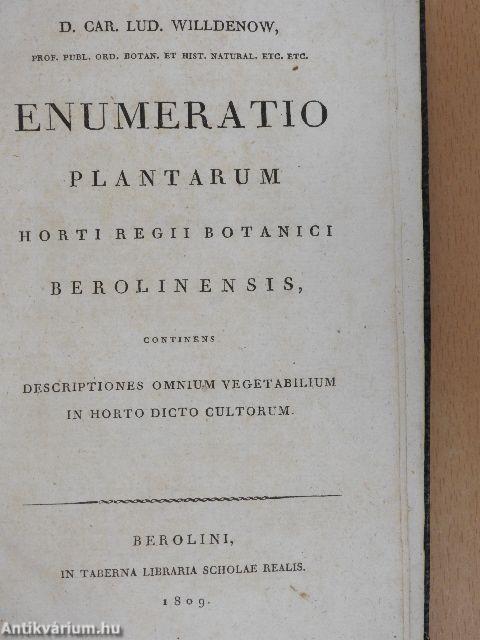 Enumeratio plantarum Horti Regii Botanici berolinensis II. (töredék)