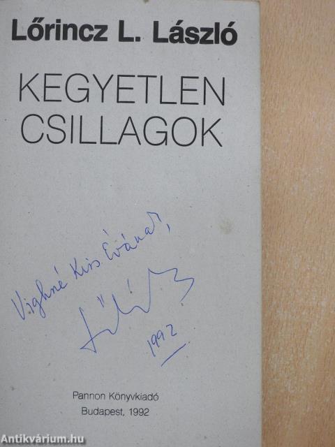 Kegyetlen csillagok (dedikált példány)