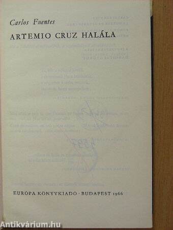 Artemio Cruz halála