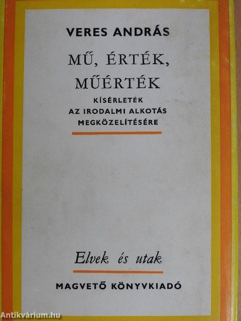 Mű, érték, műérték