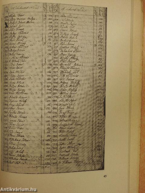 Giba Antal felmérése Makó belterületéről 1824-ben