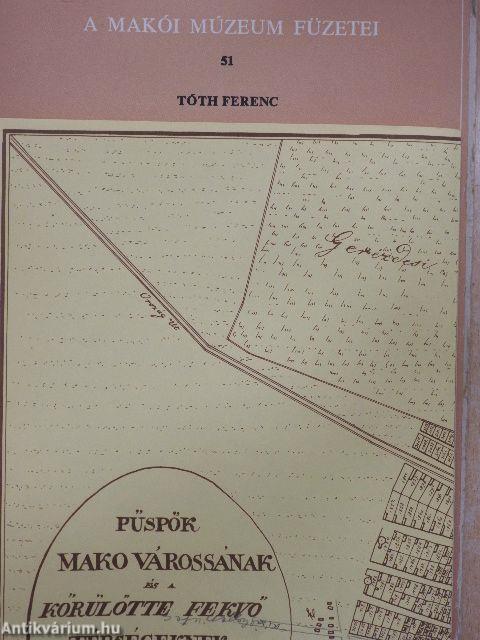 Giba Antal felmérése Makó belterületéről 1824-ben