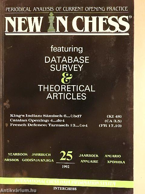 New in Chess 25/1992