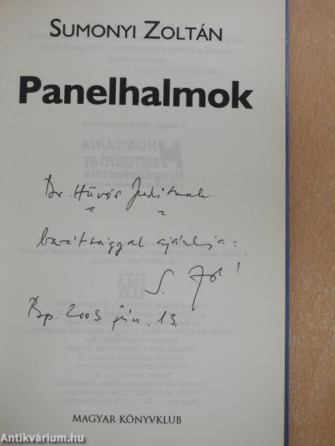 Panelhalmok (dedikált példány)