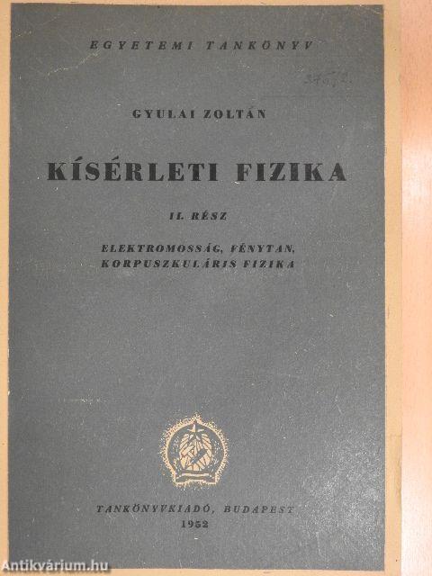 Kísérleti fizika II.