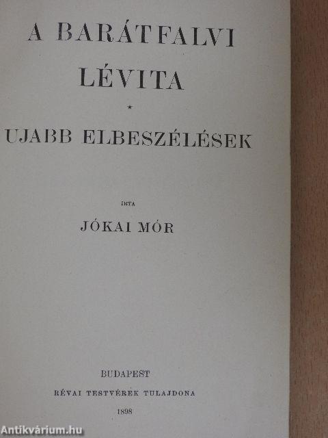 A barátfalvi lévita/Ujabb elbeszélések