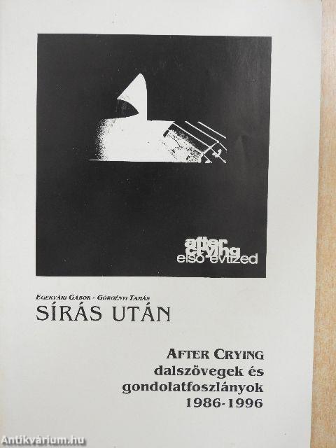 Sírás után