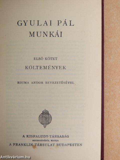 Gyulai Pál munkái I-IV.
