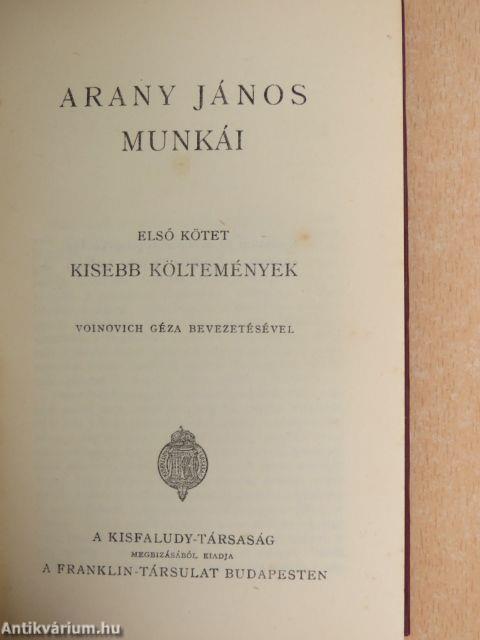 Arany János munkái I-IV.