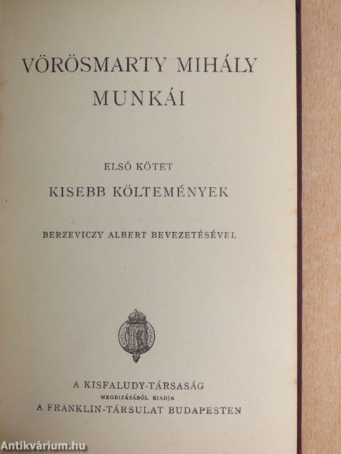 Vörösmarty Mihály munkái I-IV.