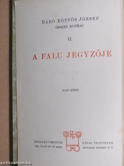 A falu jegyzője I-II.