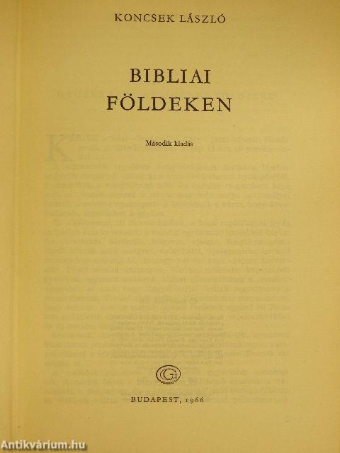 Bibliai földeken