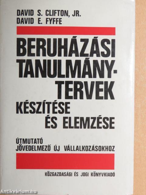 Beruházási tanulmánytervek készítése és elemzése