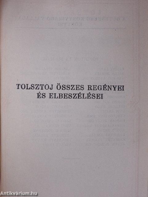 "25 kötet a Tolsztoj összes regényei és elbeszélései sorozatból (nem teljes sorozat)"