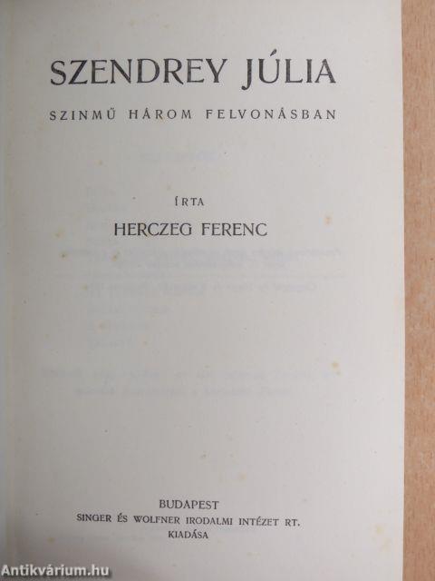 Szendrey Júlia/Kilenc egyfelvonásos