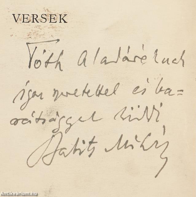 Versek (dedikált példány)