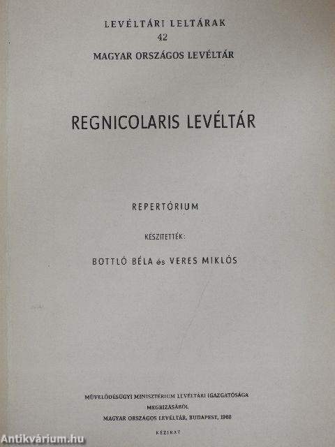 Regnicolaris Levéltár