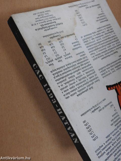 Országos CAC Kutyakiállítás Katalógus - Hatvan, 1993. július 25.