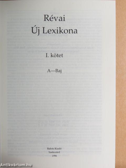 Révai új lexikona 1-19.