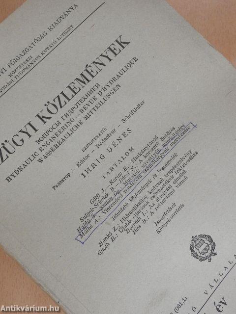 Vízügyi Közlemények 1967/4.