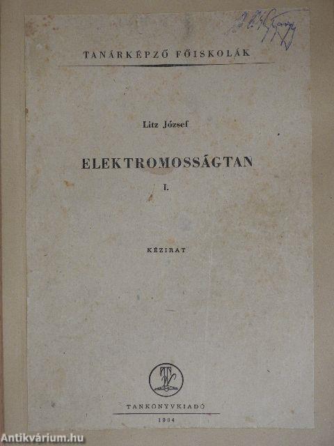 Elektromosságtan I.