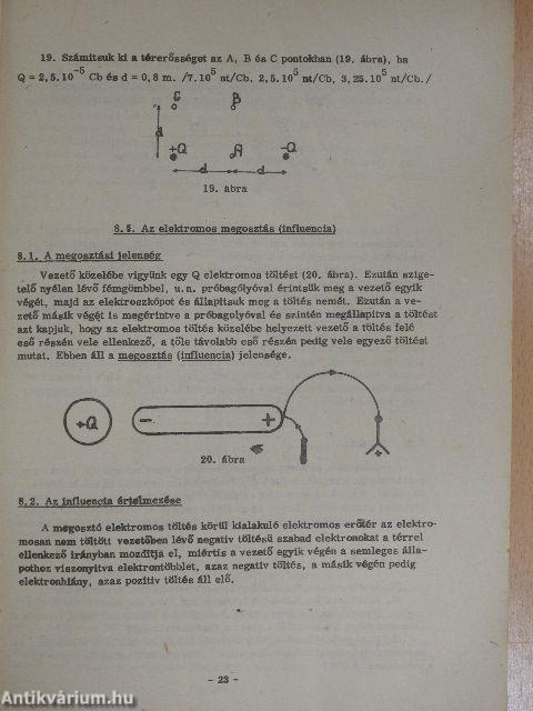 Elektromosságtan I.