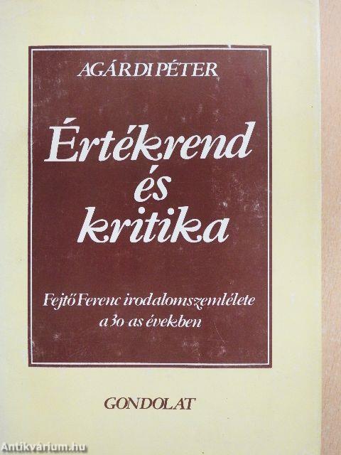 Értékrend és kritika