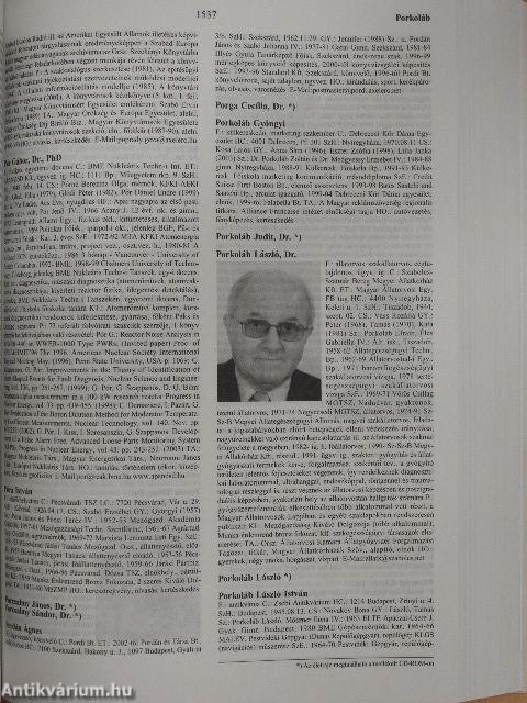 Who is Who Magyarországon - Kiegészítő kötet