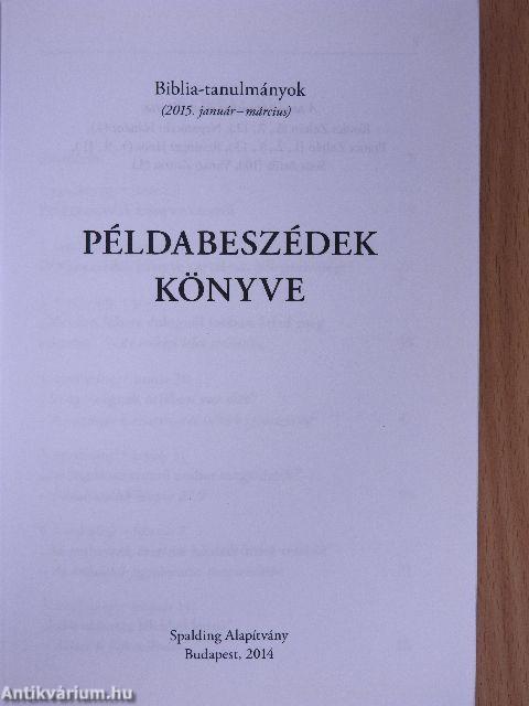 Példabeszédek könyve