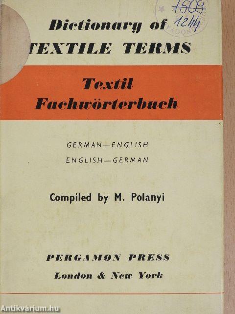 Dictionary of Textile Terms