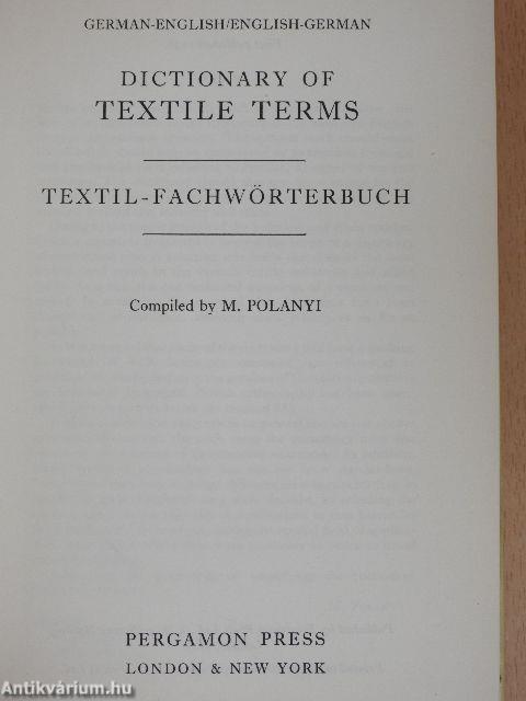 Dictionary of Textile Terms