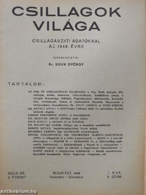 Csillagok Világa 1948. november-december