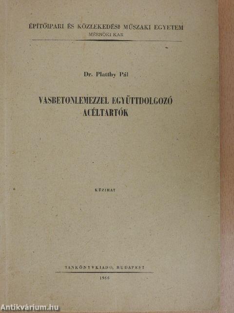 Vasbetonlemezzel együttdolgozó acéltartók