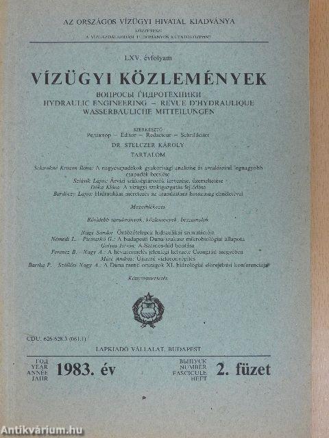 Vízügyi Közlemények 1983/2.