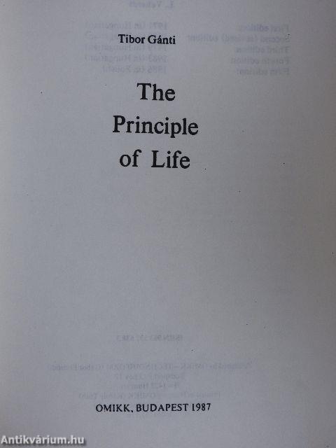 The Principle of Life