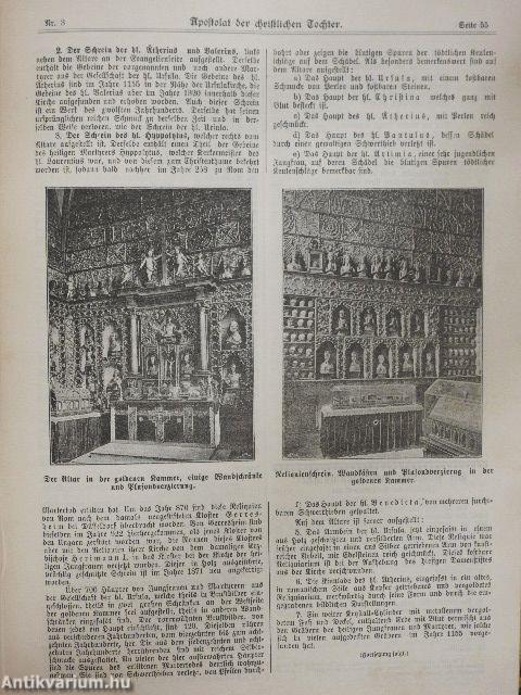 Das Apostolat der christlichen Tochter Januar-December 1896. (gótbetűs) (teljes évfolyam)