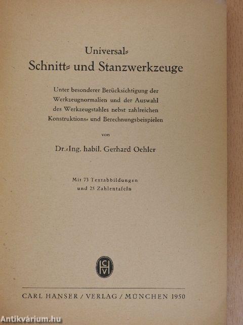 Universal- Schnitt- und Stanzwerkzeuge