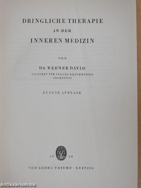 Dringliche Therapie in der Inneren Medizin