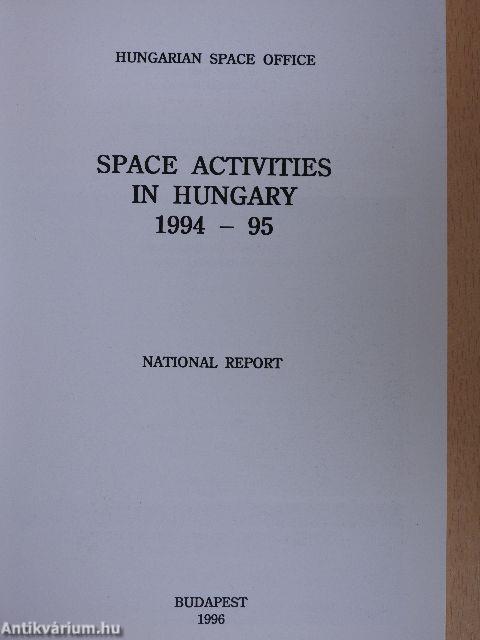 Space activities in Hungary 1994-95