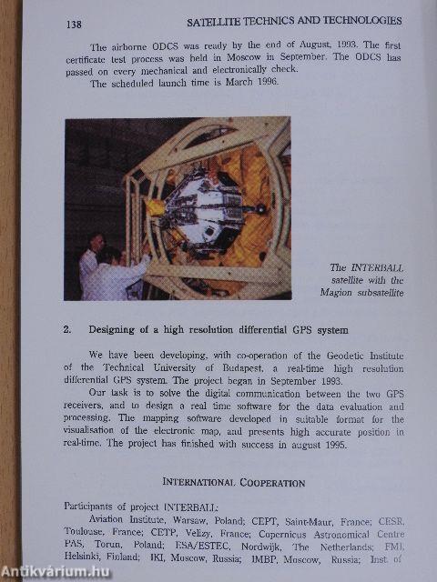 Space activities in Hungary 1994-95