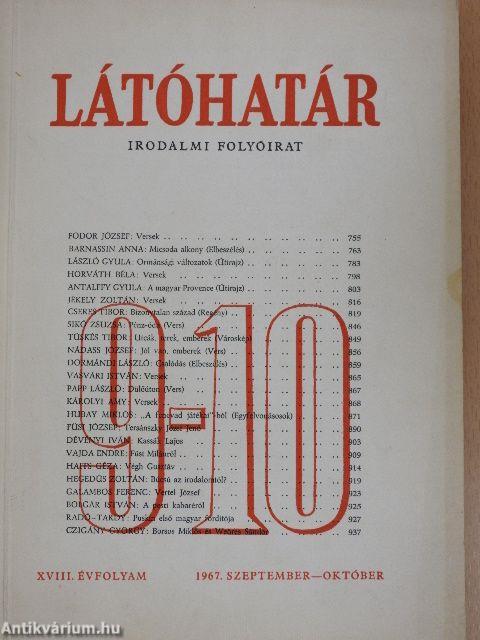 Látóhatár 1967. szeptember-október